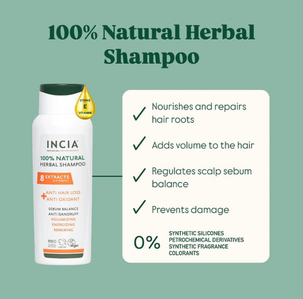 INCIA Natural Anti-Hair Loss Herbal Shampoo 275mL