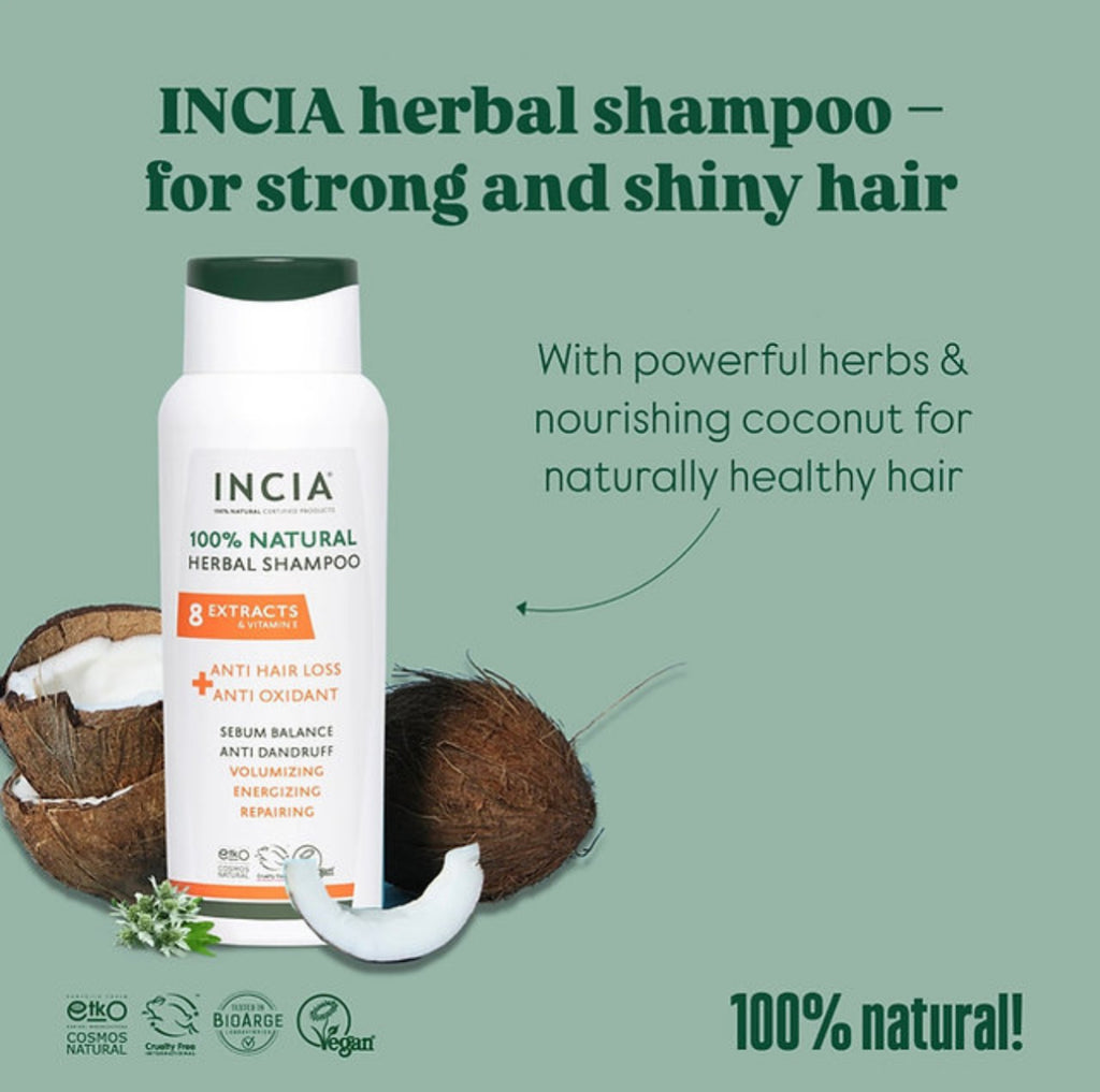 INCIA Natural Anti-Hair Loss Herbal Shampoo 275mL