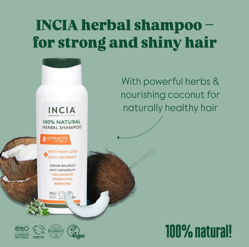 INCIA Natural Anti-Hair Loss Herbal Shampoo 275mL