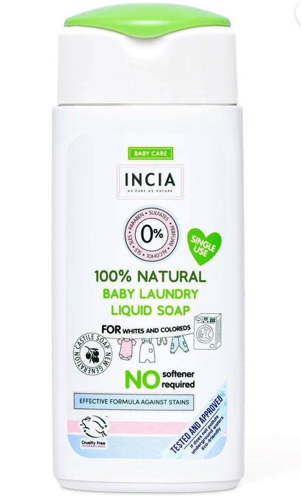 Natural Baby Detergent Laundry Soap with Lavender Scented Fabric Softener 50mL