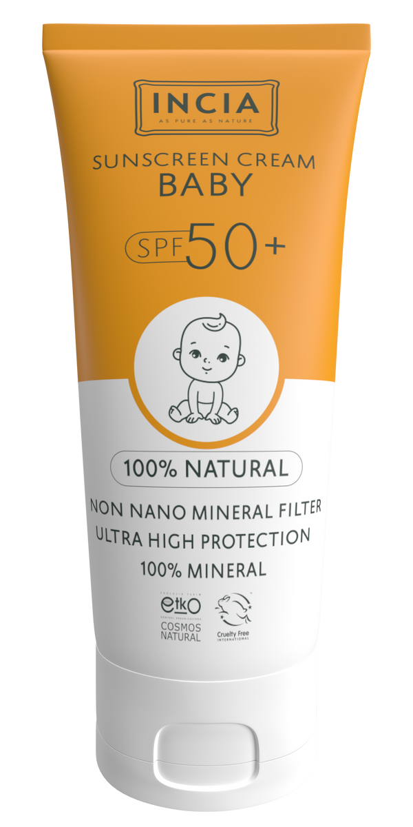 Natural Baby Sunscreen Anti Blemish High Protection SPF50 UVA UVB 50mL with Mineral Filter