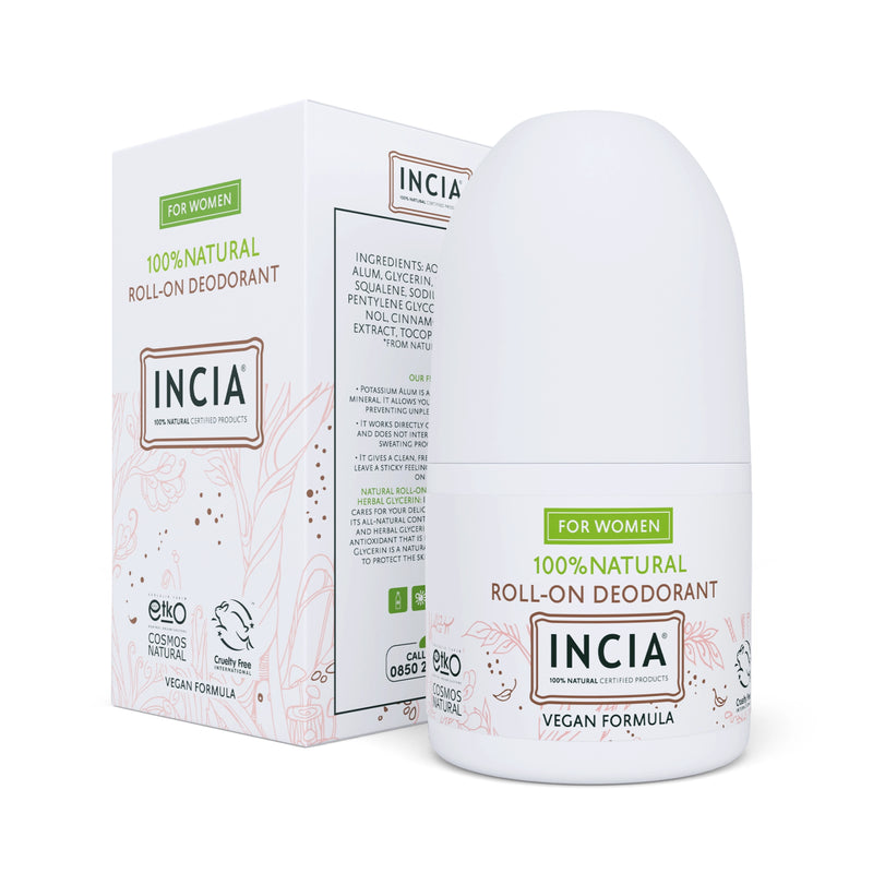 Natural Roll-on Deodorant Anti Sweat Odor Anti Stain For Women 50mL