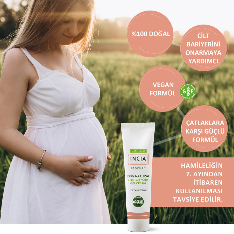 Natural Maternity Care Set – Natural Roll-On, Stretch Mark Cream and Nipple Care Cream