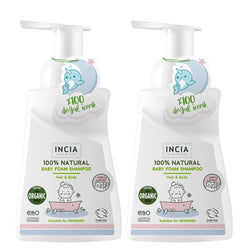 Natural Baby Shampoo – Newborn Hair and Body Shampoo with Lavender 200mL x2